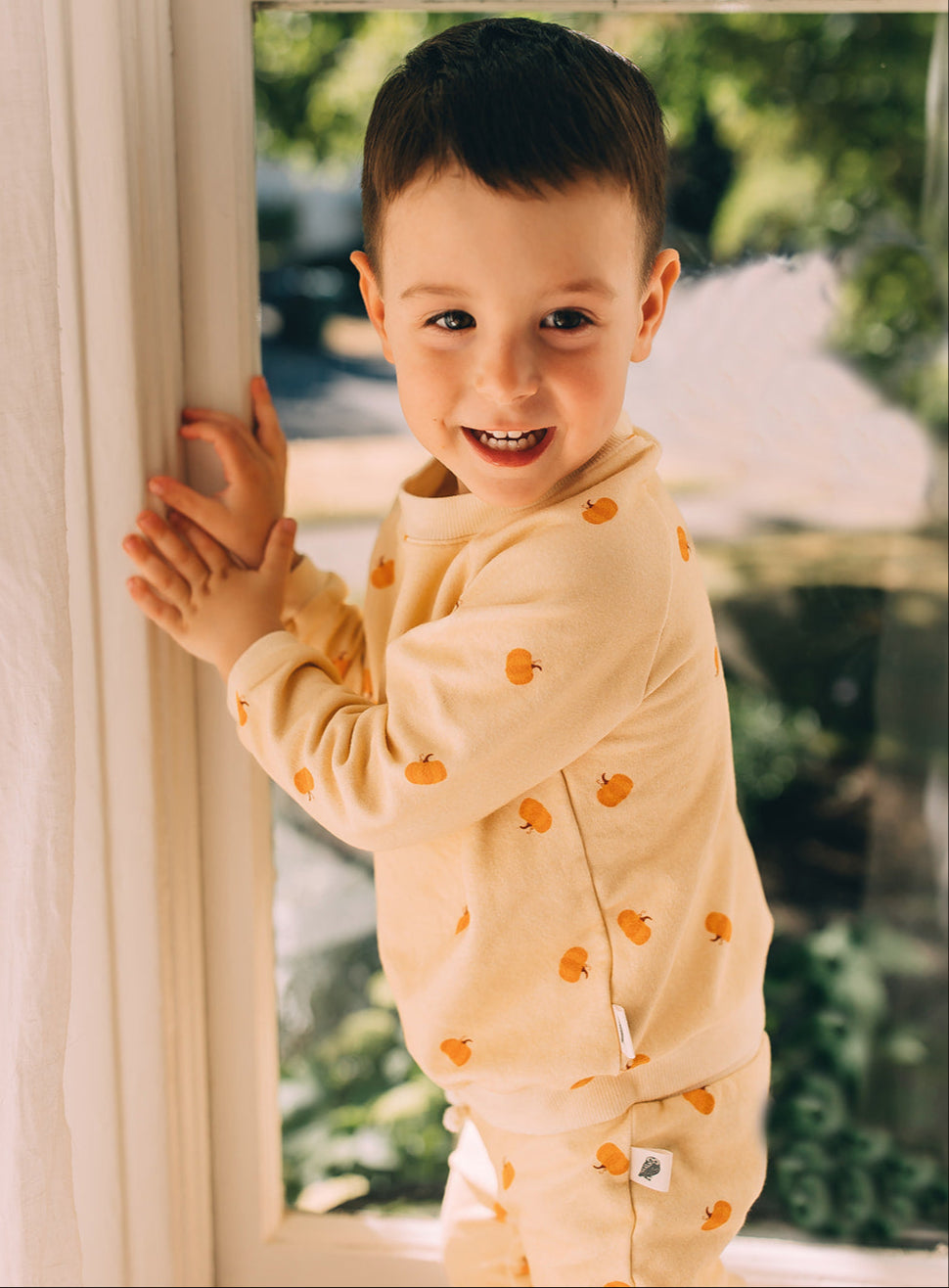 Raglan Sweatshirt - Pumpkin Patch Organic Cotton