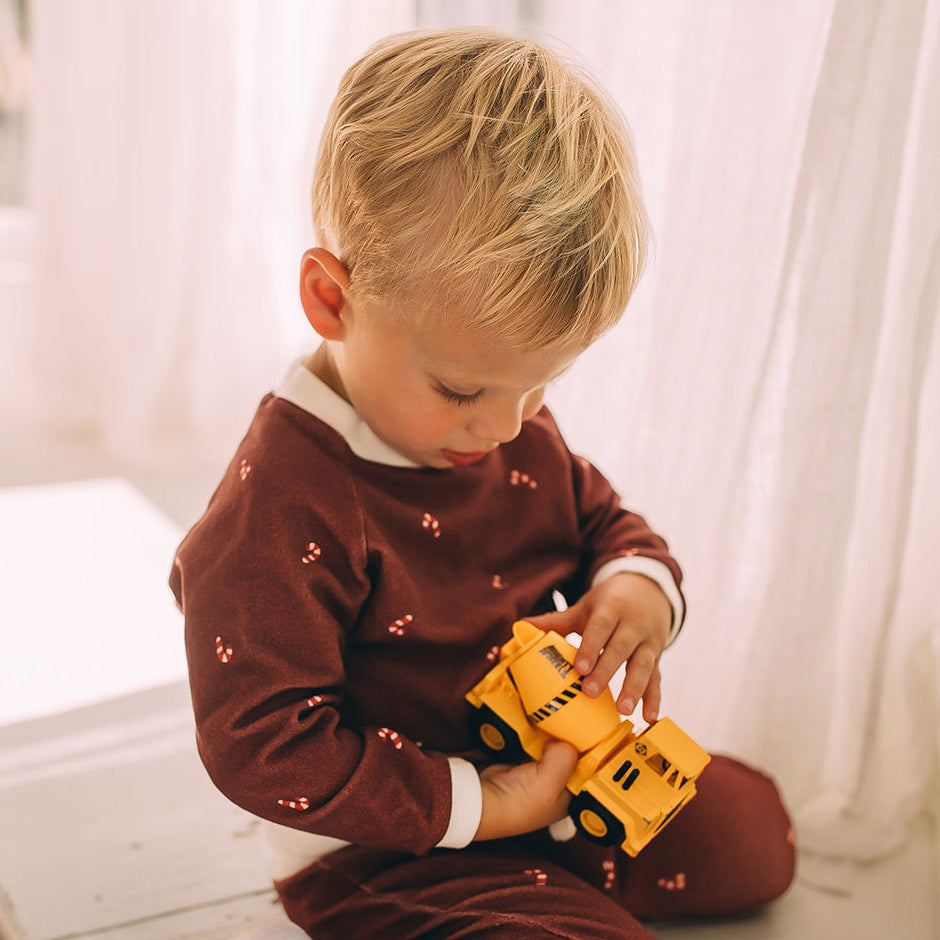 Raglan Sweatshirt - Candy Cane Holiday Organic Cotton