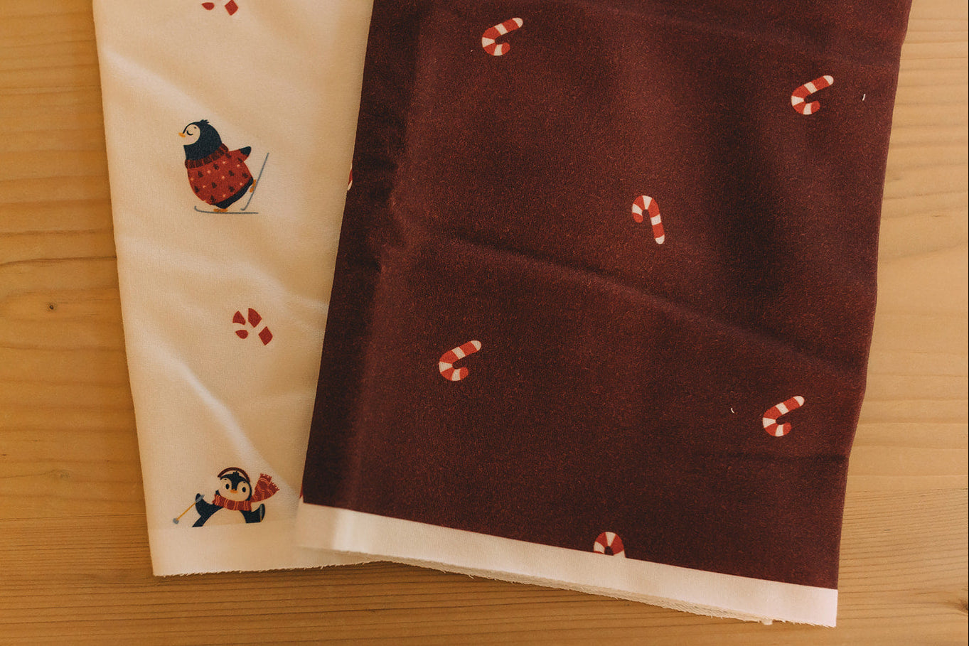 Raglan Sweatshirt - Candy Cane Holiday Organic Cotton