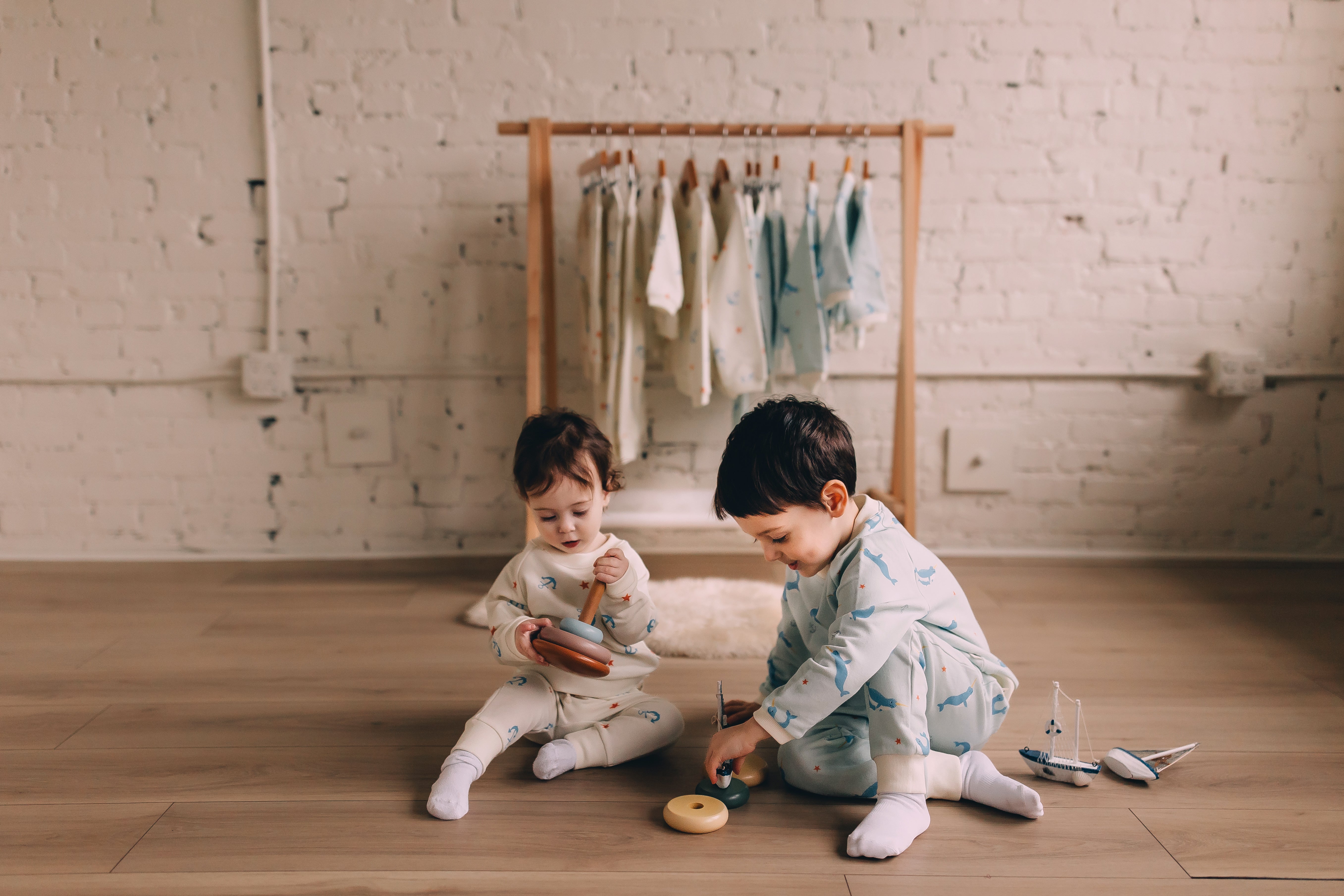 Jogger Pants - Narwhals at Sea Organic Cotton