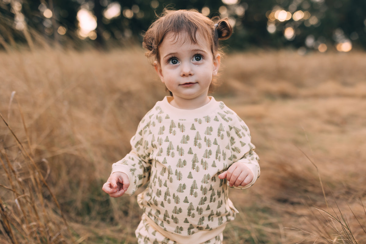 Raglan Sweatshirt - Into the Woods Organic Cotton