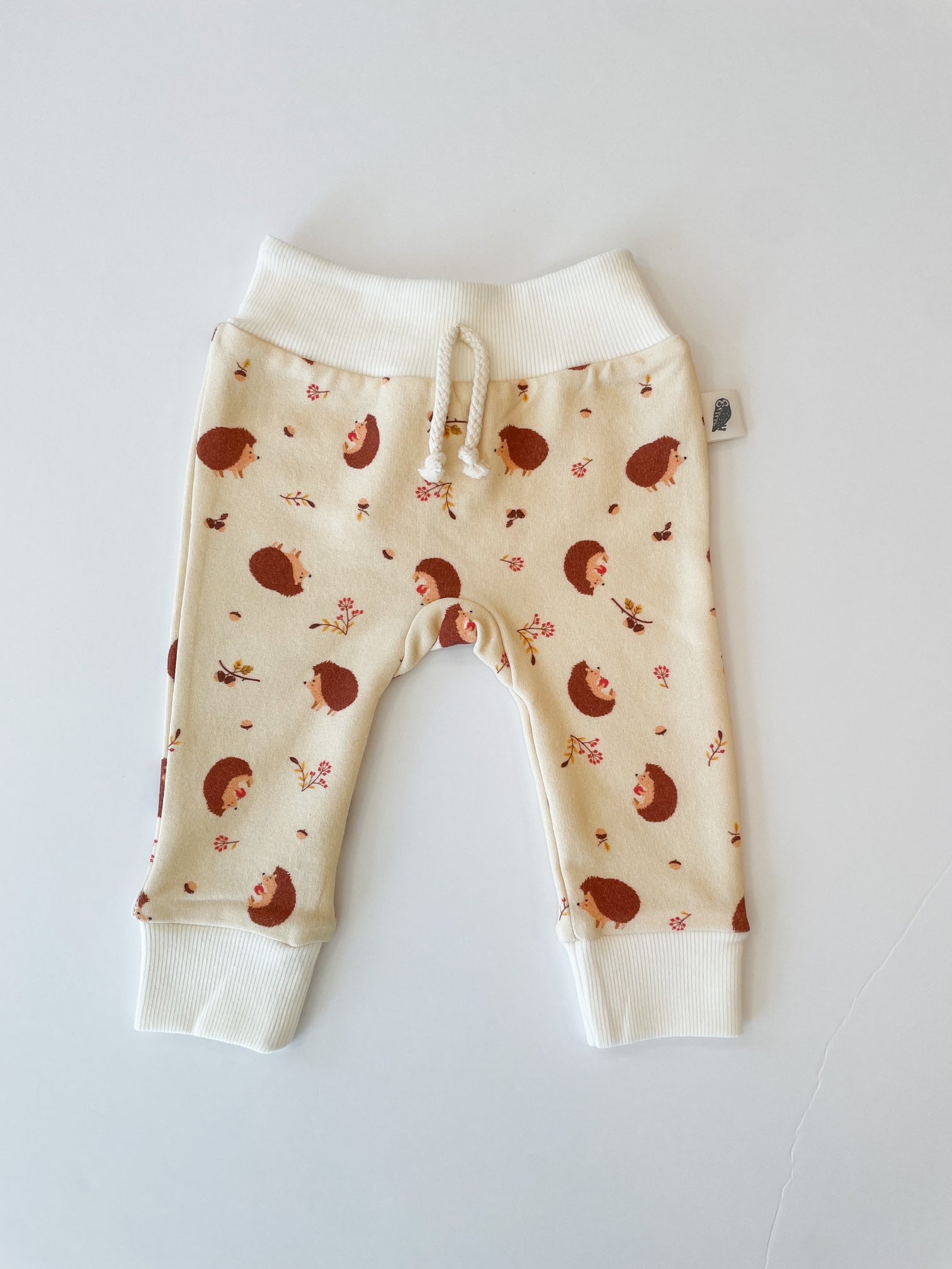 Jogger Pants Only - Baby Hedgehog Organic Cotton Fleece Jogger