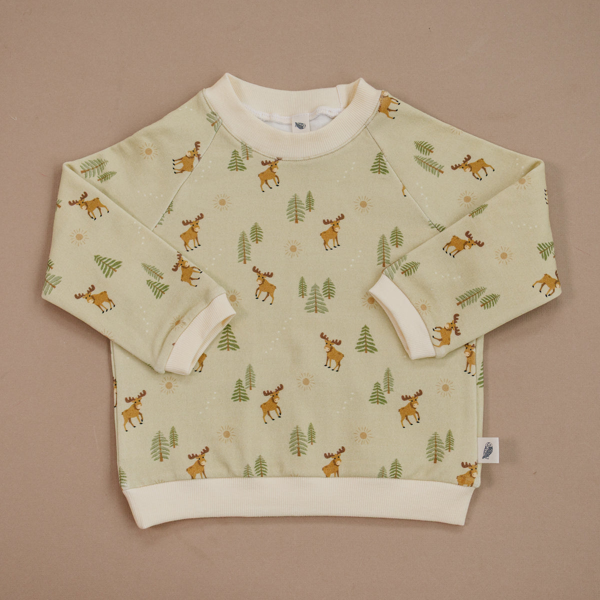 Raglan Sweatshirt - Moose Crossing Organic Cotton