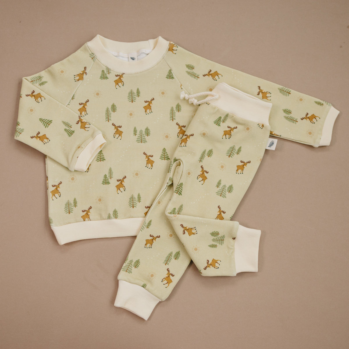 Raglan Sweatshirt - Moose Crossing Organic Cotton