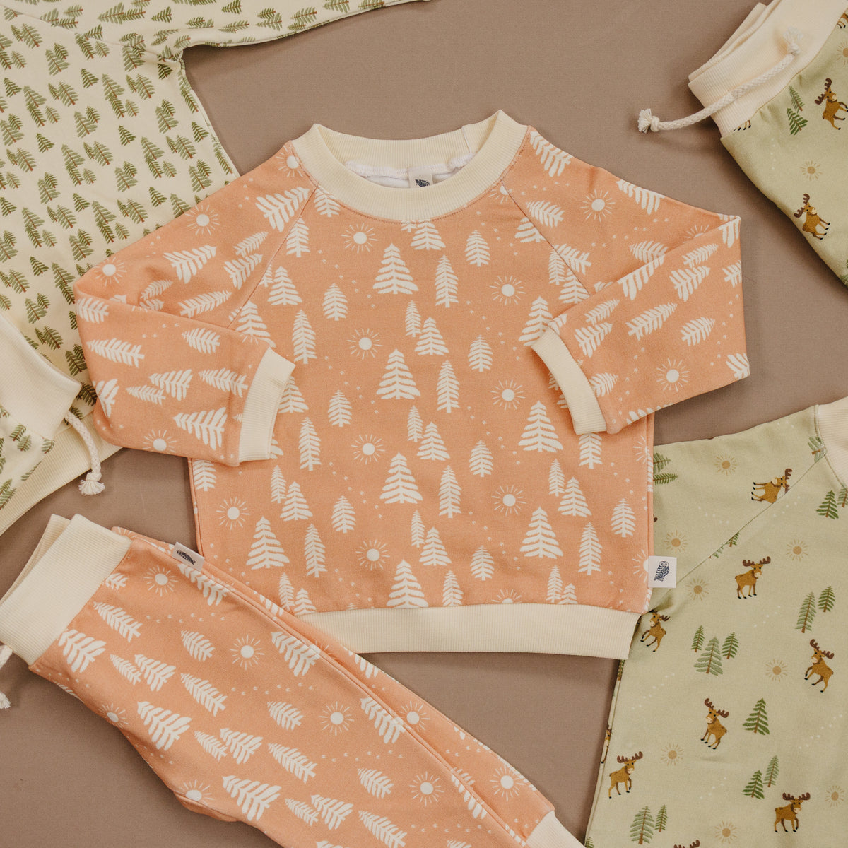 Raglan Sweatshirt - Sunrise Wanderer Organic Cotton