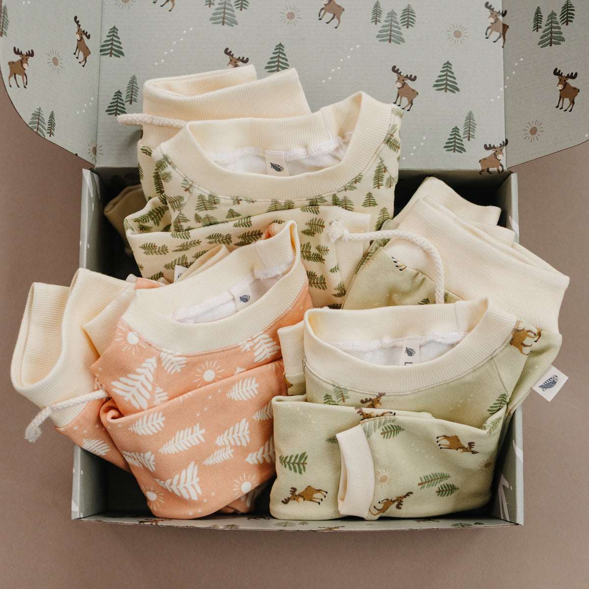 Into the Woods Organic Kids’ Capsule Box | 3 Matching Sets