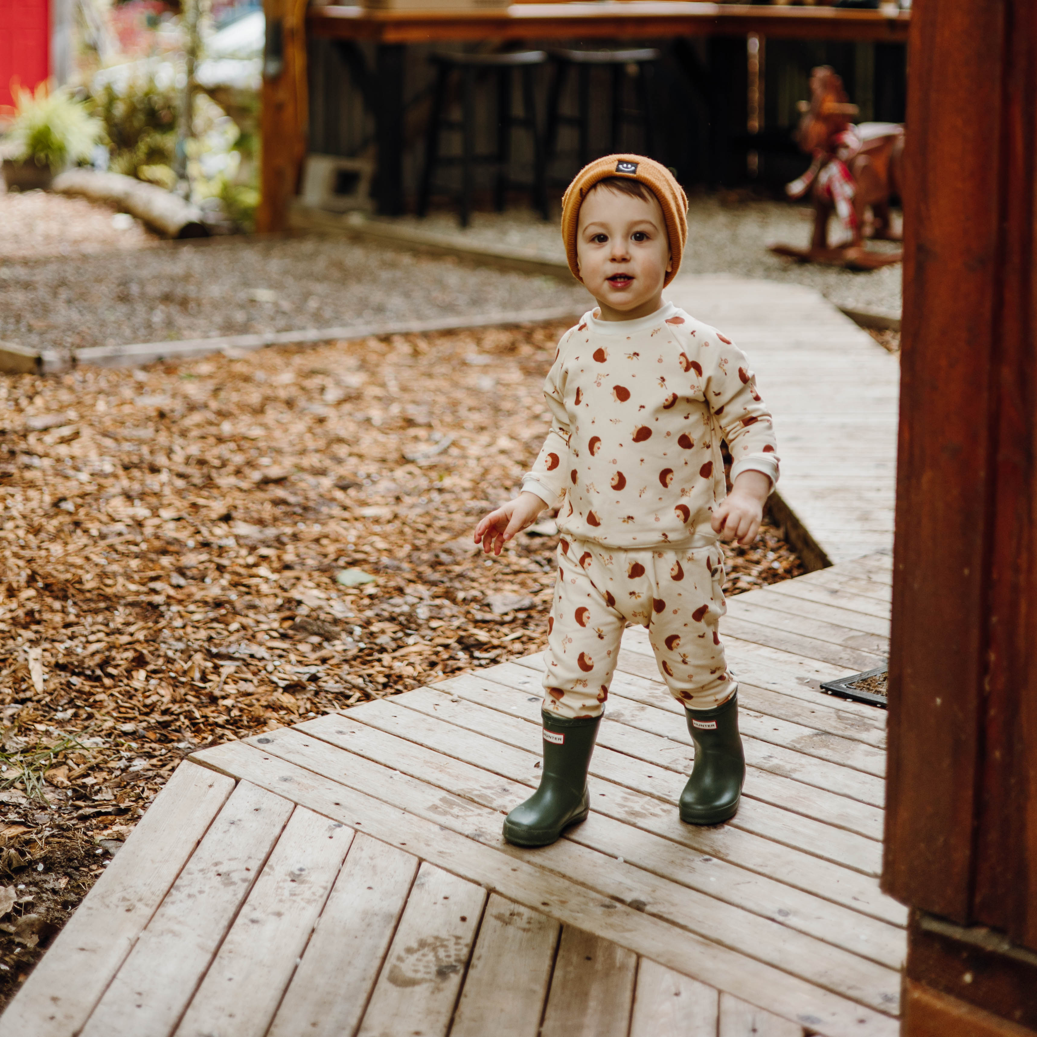 Jogger Pants Only - Baby Hedgehog Organic Cotton Fleece Jogger