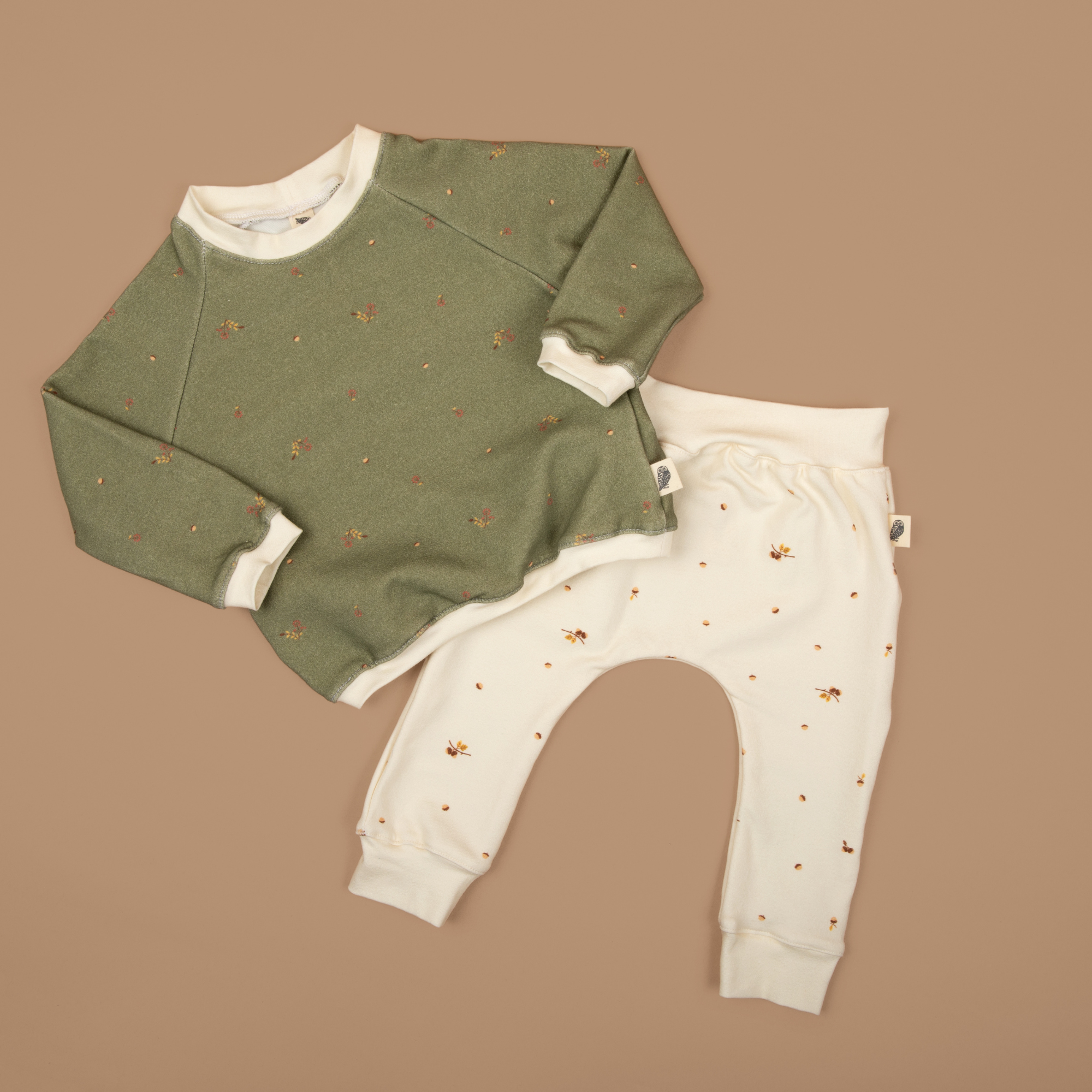 Matching Set - Acorn Organic Cotton Fleece Sweatshirt & Jogger