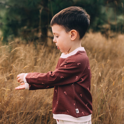 Jogger Pants - Holiday Slopes & Snowflakes Organic Cotton