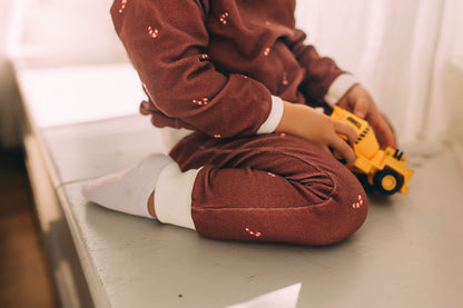 Jogger Pants - Candy Cane Holiday Organic Cotton