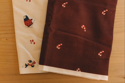 Raglan Sweatshirt - Candy Cane Holiday Organic Cotton