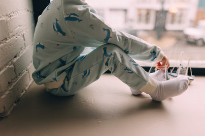 Jogger Pants - Narwhals at Sea Organic Cotton