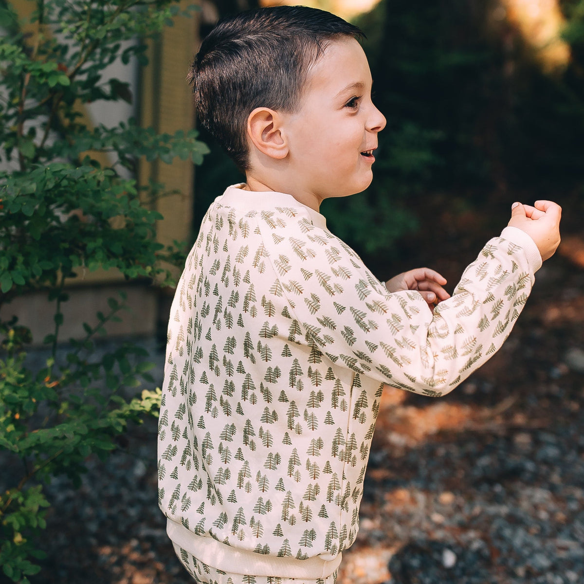 Raglan Sweatshirt - Into the Woods Organic Cotton