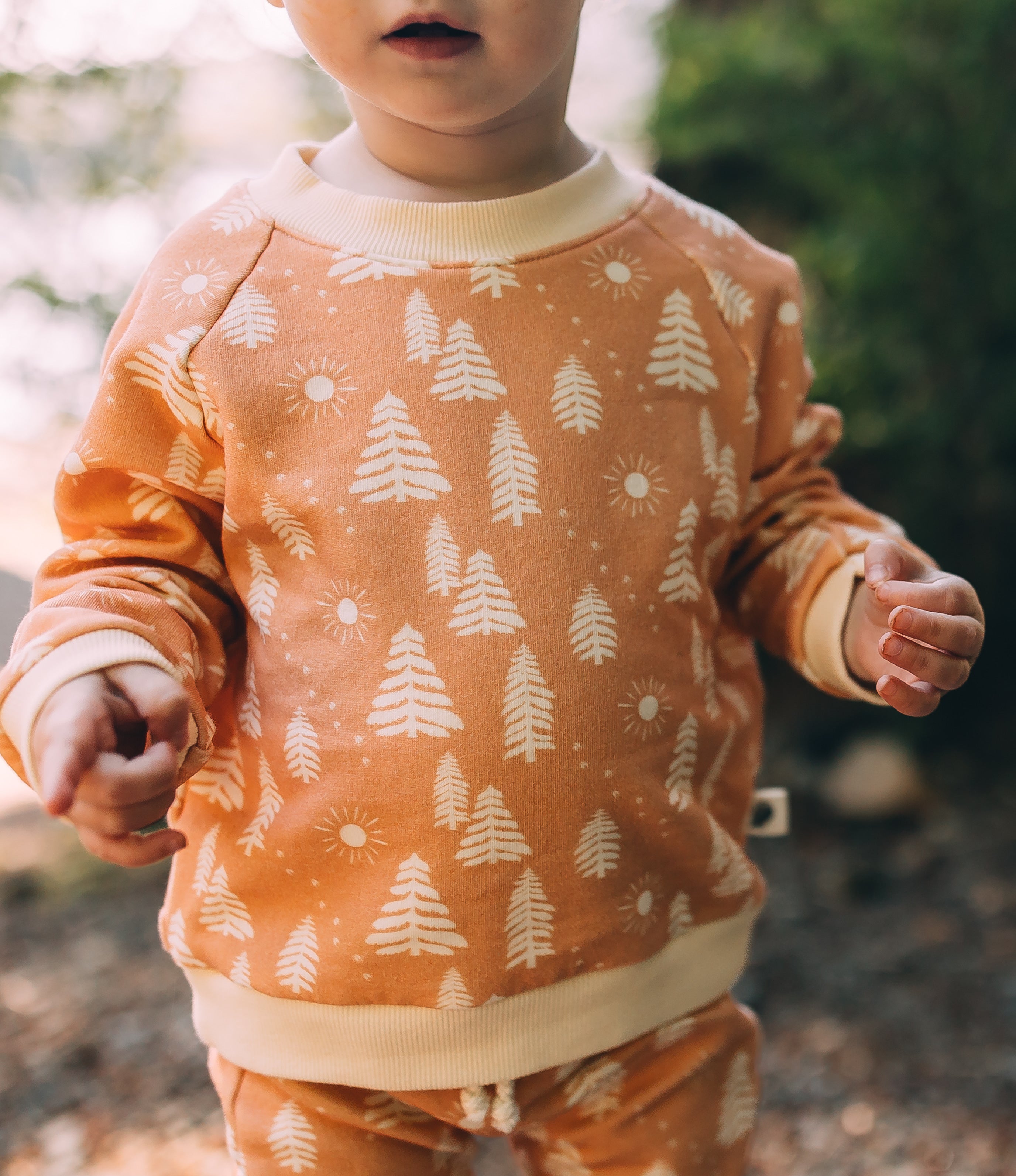 Raglan Sweatshirt - Sunrise Wanderer Organic Cotton
