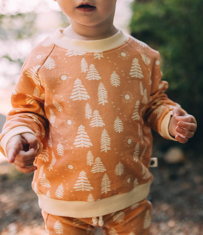 Raglan Sweatshirt - Sunrise Wanderer Organic Cotton