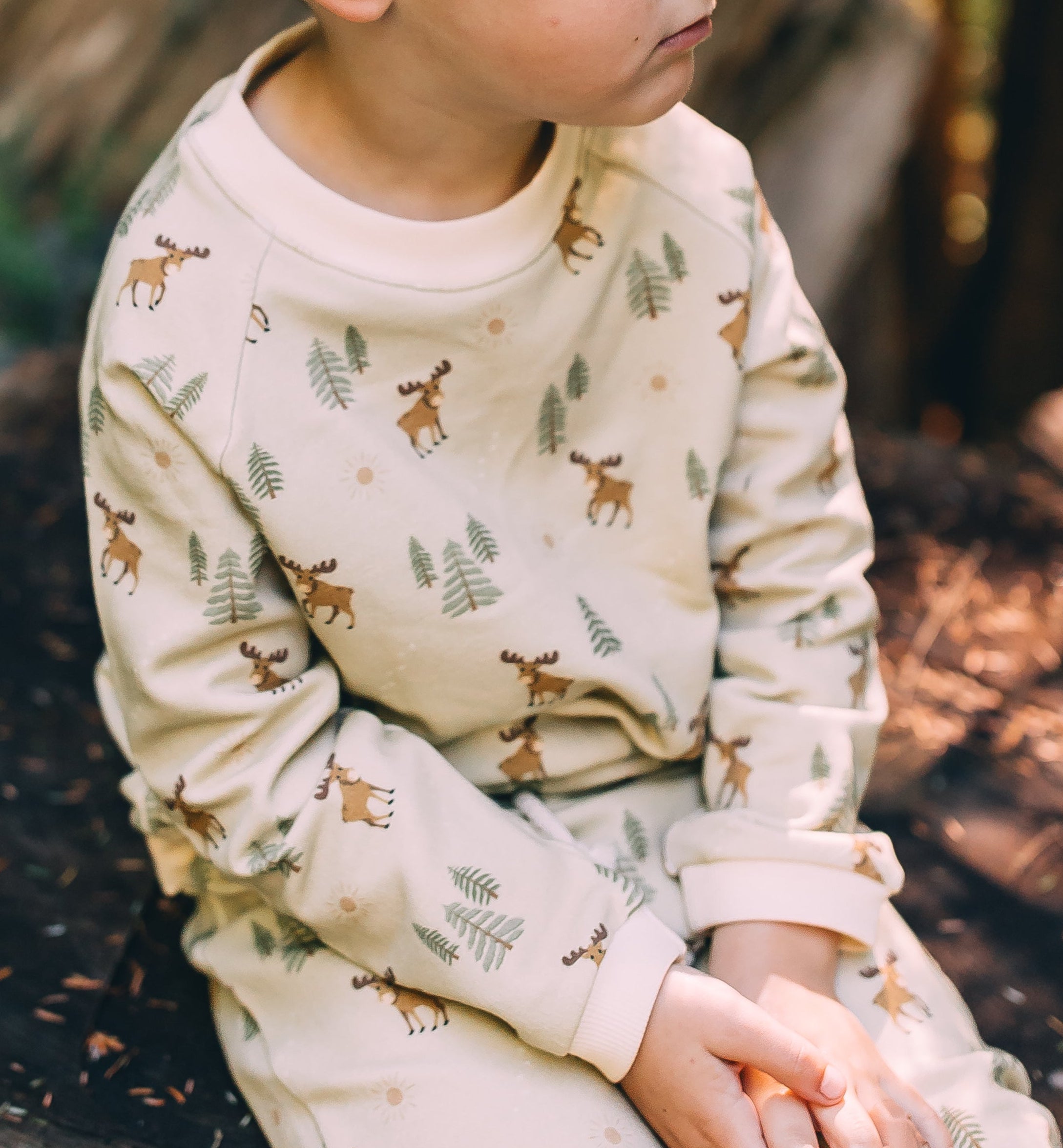 Raglan Sweatshirt - Moose Crossing Organic Cotton