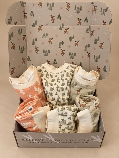 Into the Woods Organic Kids’ Capsule Box | 3 Matching Sets