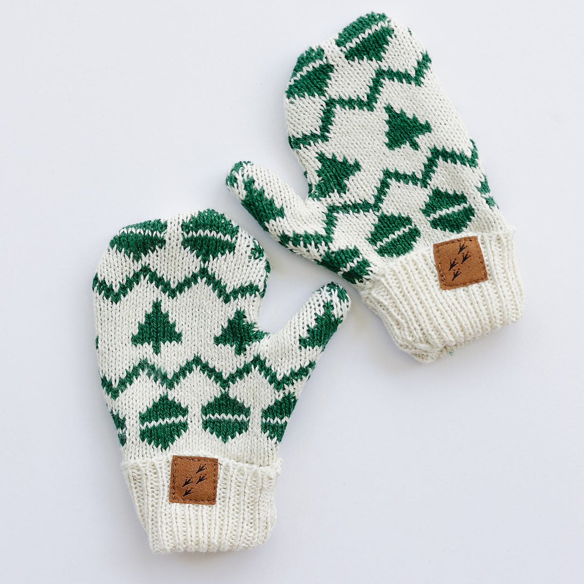 100% Organic Cotton Kids + Adult Ecru Mittens