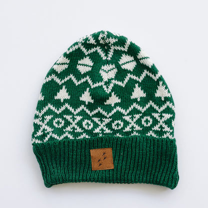 100% Organic Cotton Kids + Adult Spruce Beanie