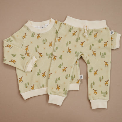 Raglan Sweatshirt - Moose Crossing Organic Cotton