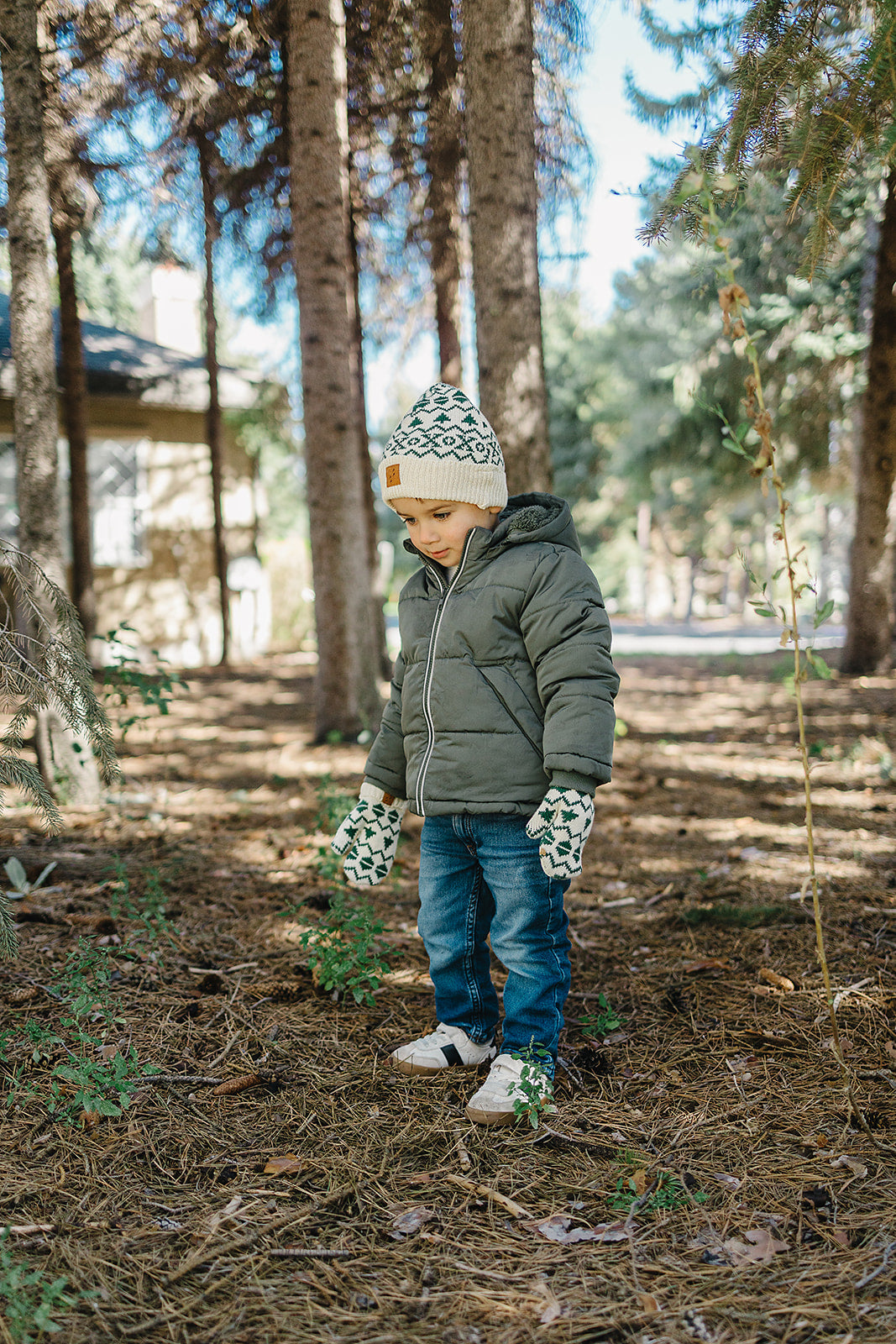 100% Organic Cotton Kids + Adult Ecru Beanie