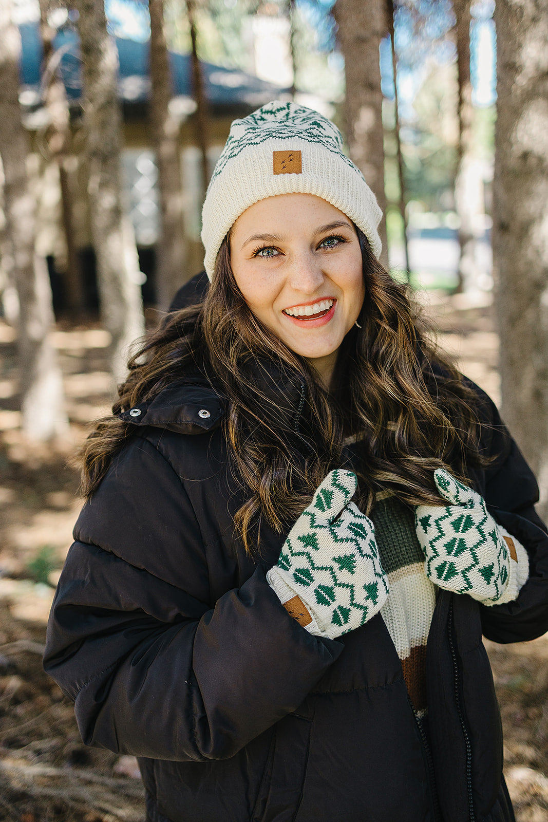 100% Organic Cotton Kids + Adult Ecru Mittens