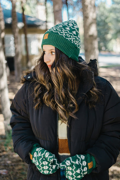 100% Organic Cotton Kids + Adult Spruce Beanie